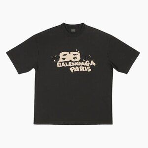 Balenciaga Hand-drawn Bb Icon T-shirt Medium Fit
